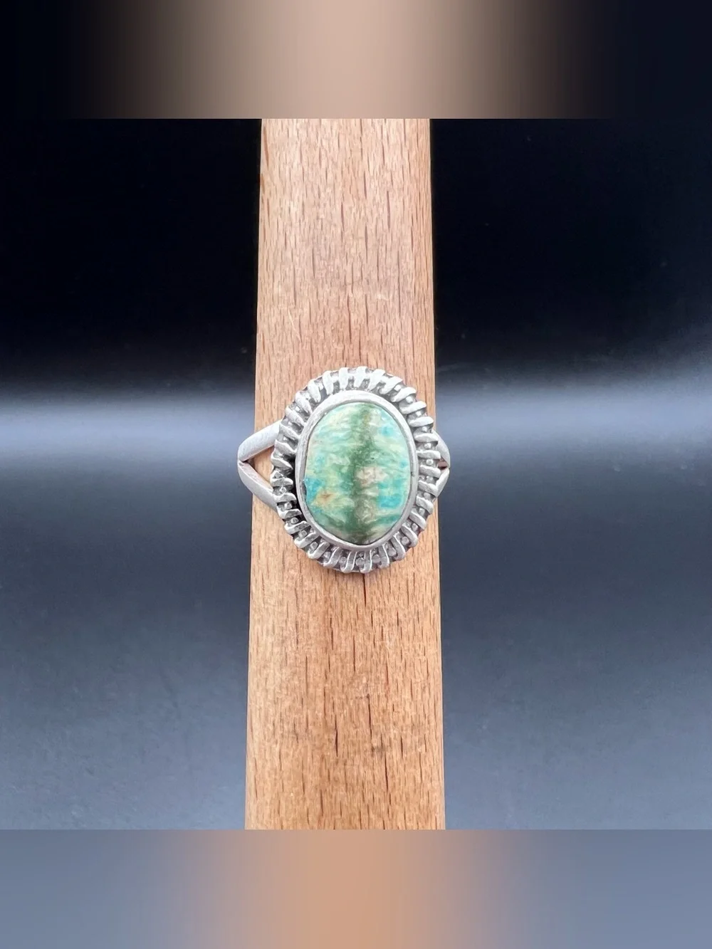 Sterling Silver Black Jack Turquoise Ring